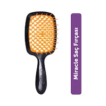 Beauty Pro Miracle Brush Saç Fırçası - Isıya Dayanıklı, Kaynak Saçlara Uygun, Saç Açma Ve Tarama Turuncu