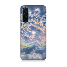 Samsung Galaxy A26 Uyumlu Renkli Bulutlar  Desenli Silikon Kılıf