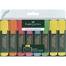 Faber-Castell Fosforlu 6+2 Kalem Seti 8'li Çok Renkli