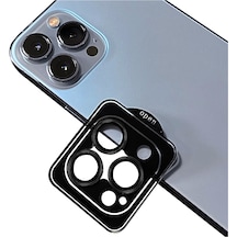 Noktaks - İphone Uyumlu İphone 15 Pro Max - Kamera Lens Koruyucu Safir Parmak İzi Bırakmayan Anti-reflective Cl-11 - Siyah
