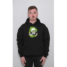 Skull Kuru Kafa Metal Metallica Music Müzik Band Sweatshirt Unisex Kapüşonlu Hoodie 001