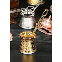 Polochef Zamak 3 Kahve Cezvesi Altın Renk 140 Ml. 2-3 Kişilik