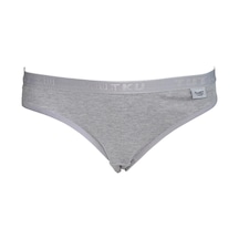 Tutku 12 'li Tutku Yazılı Bayan Bikini Külot Gri Gri