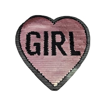 Pullu Nakışlı Arma Rose Ve Gümüş Renk Girl Yazılı En:23cm Boy:24cm 1 Adet - 692392775