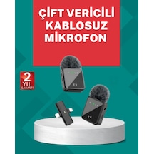 Profesyonel - 368 - Ses Kayıtları İçin 2 Li Kablosuz Yaka - Glblseme - Mikrofon Seti