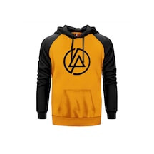 Linkin Park Classic Logo Sarı Renk Reglan Kol Sweatshirt Sarı