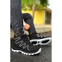 Big King Siyah Beyaz Street Erkek Outdoor Trekking Bot 001