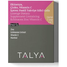 Talya Ekinezya Çinko Vitamin C İçeren Takviye Edici Gıda 12 Adet Pastil