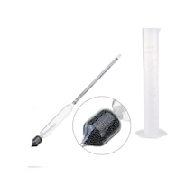 Alkol-Metre Dansimetre Alkol Ölçer ve 100 Ml Mezur Seti Thr246