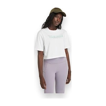 Timberland Tb0a5vs3 Cropped Sleeve Tee T Beyaz Kadın T-shirt