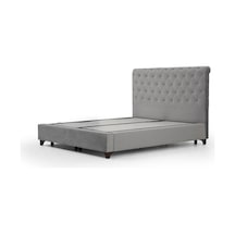 150x200 Deluxe Baza+başlık Gri