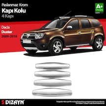 S-Dizayn Dacia Duster Krom Kapı Kolu 4 Kapı 2009-2018 S-Dizayn Dacia Duster Krom Kapı Kolu 4 Kapı 2009-2018