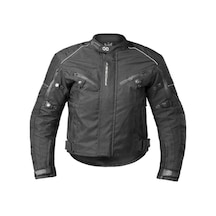 Ebakbak Motosiklet Çocuk Mont 4 Mevsim Maxdura Kumaş Kids Motorcu Montu Siyah