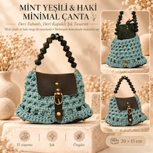 Mint Yeşil & Haki Minimal Çanta