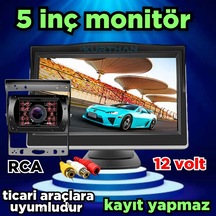 Ticari Araçlara 5 İnç Monitör Ve 1 Ad Metal Kasa Kamera Kayıtsız