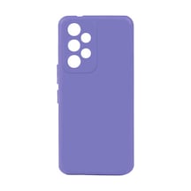Zore Galaxy A73 Kılıf Nvth Biye Silikon - Lila