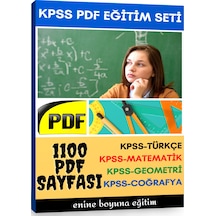KPSS Hazırlık Eğitim Seti (1100 Sayfalık PDF Kitabı)