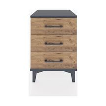 Hyperion Komodin 3 Çekmeceli 44x44x64 Antrasit-çam Antrasit