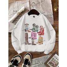 Y2k Yeni Sezon Ssweat Harajuka Kuromi Retro Kod 16-trzksw4648 Beyaz