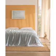 Auxence Çift Kişilik %100 Pamuk Yatak Örtüsü - Mavi 8684427353264 Çok Renkli