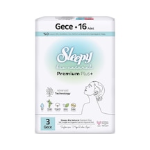 Sleepy Bio Süper Eco Gece Hijyenik Ped 16'lı - 6 Adet Tarı