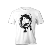 One Piece - Luffy Laugh Beyaz Erkek Tshirt