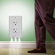 Sones 0.5w 110v Gece Melek Kare Fiş Soket Sensörlü Gece Lambası, Beyaz Işık Mini İnsan Vücudu Hareket İndüksiyon Gece Lambası Diğer