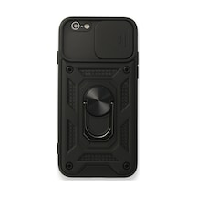 Apple Uyumlu iPhone 6 Kilif Pars Lens Yüzüklü Standli Silikon Kilif 531170869