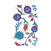 Armada Çini 25X40 CM Sp 405 Desenli İznik Çini Karo Lale Karanfil