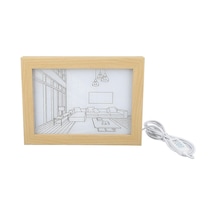 Led Dekoratif Işık Boyama 3 Aydınlatma Modu Japon Anime Tarzı Modern Simüle Güneş Işığı Çizim Gece Lambası S Çok Renkli