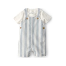 Carter's Erkek Bebek Salopet Set 1u564110 Gri - Ekru