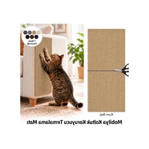 Yapışkanlı Kedi Tırmalama Halısı, 100x30 Cm, Koltuk Koruyucu