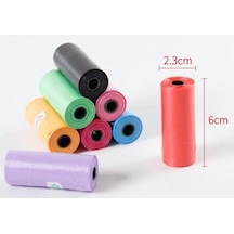 Askımo - 12 Li Köpek Dışkı Poşet Düz Renkli Set