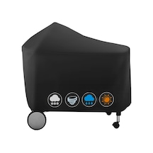 Weber 7152 Performer Deluxe 22 İnç Kömür Izgaraları İçin Izgara Örtüsü, Su Geçirmez Solmaya Dayanıklı Barbek