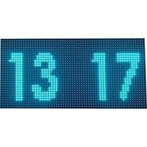 Turkuaz Dijital Led Saat Kasa Ölçüsü: 18x35 Cm
