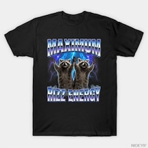 Tarzsokak Maksimum Rizz Enerji Komik Rakun Karizma Bootleg Meme T-shirt Erkekler Kadınlar Için % 100% P Çok Renkli