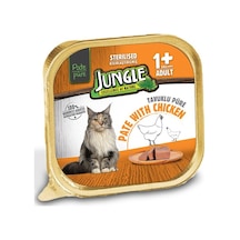 Jungle Tavuklu Pate Kısırlaştırılmış Yetişkin Kedi Yaş Maması 100 G