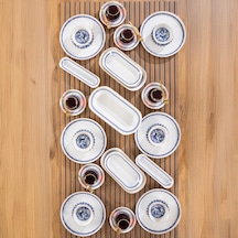 Perotti French 37 Parça Kahvaltı Takımı Çay Seti Kahvaltı Seti Mavi - Beyaz Perotti French 37 Parça Kahvaltı Takımı Çay Seti Kahvaltı Seti Mavi - Beyaz