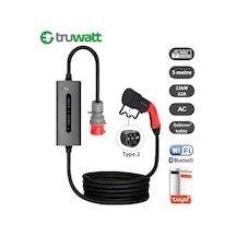 Truwatt Zta505 Taşınabilir Elektrikli Araç Şarj Cihazı 32a/22kw/390v 5m