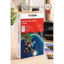 Özel Seri Fotoğraf Kağıdı 100 Adet 260 Gr 13x18 Kare Kart Duvar