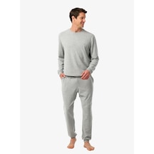 Blackspade Erkek Termal Pijama Takımı 40987 - Gri Melanj