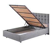 Venedik İkili Set, Venedik Baza Başlık Seti - Açık Gri 90 x 200