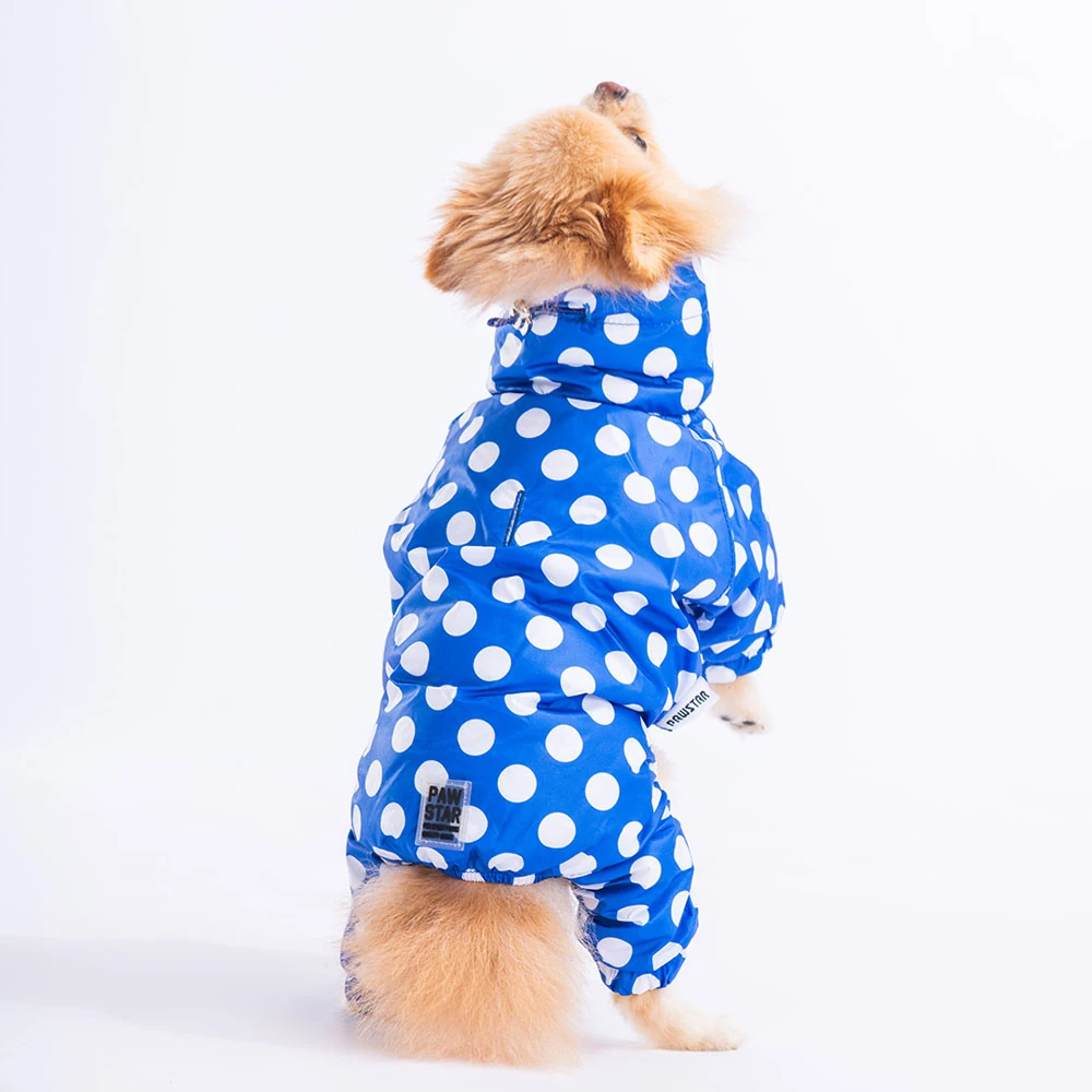 Dots Polarlı Kedi Köpek Tulum Yağmurluk