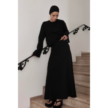 Suud Collection Siyah Serena Kloş Etek