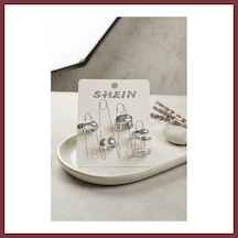 Storeşahin Gümüş Renk Pirinç Bohem Yüzük Kombini Byk4265 Shn0720
