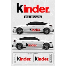 Kinder Sticker - Yan Gövde Sticker Kırmızı - 864812415