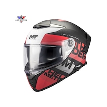 Mt Helmets Thunder 4 Sv Waves B5 Mat Kapalı Kask Kırmızı