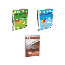2027 Arı 5 Sınıf Defterim Fen Fenito Bilimleri + Matematik Matemito Konu + Anla Kazan Paragraf Deneme 3'lü Set