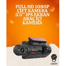 Mey İthalat Wifi Destekli Araç Kamerası 3 İnç Ekran, 1080p Ön Ve 720p İç Kamera