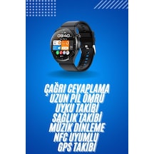 Akıllı Saat Aksesuarları Amoled Ekran Metal Deri Silikon Kordonlu Uyku Ve Sağlık Takibi